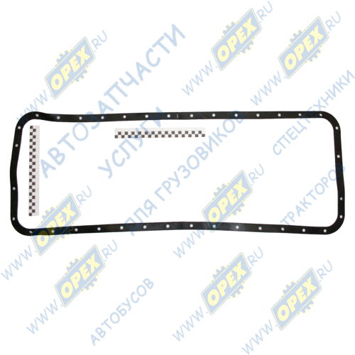 238-1009040-А Прокладка прямоуг. 390х1000; 36отв.ф9, маслян.картера (поддона); (резинопробка) Techno Drive